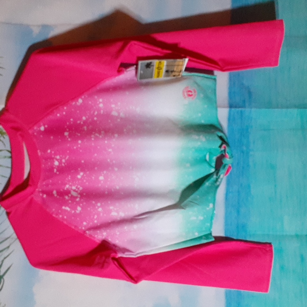 Girls Rash Guard Pullover Size Large (14) NWT - Picture 2 of 7